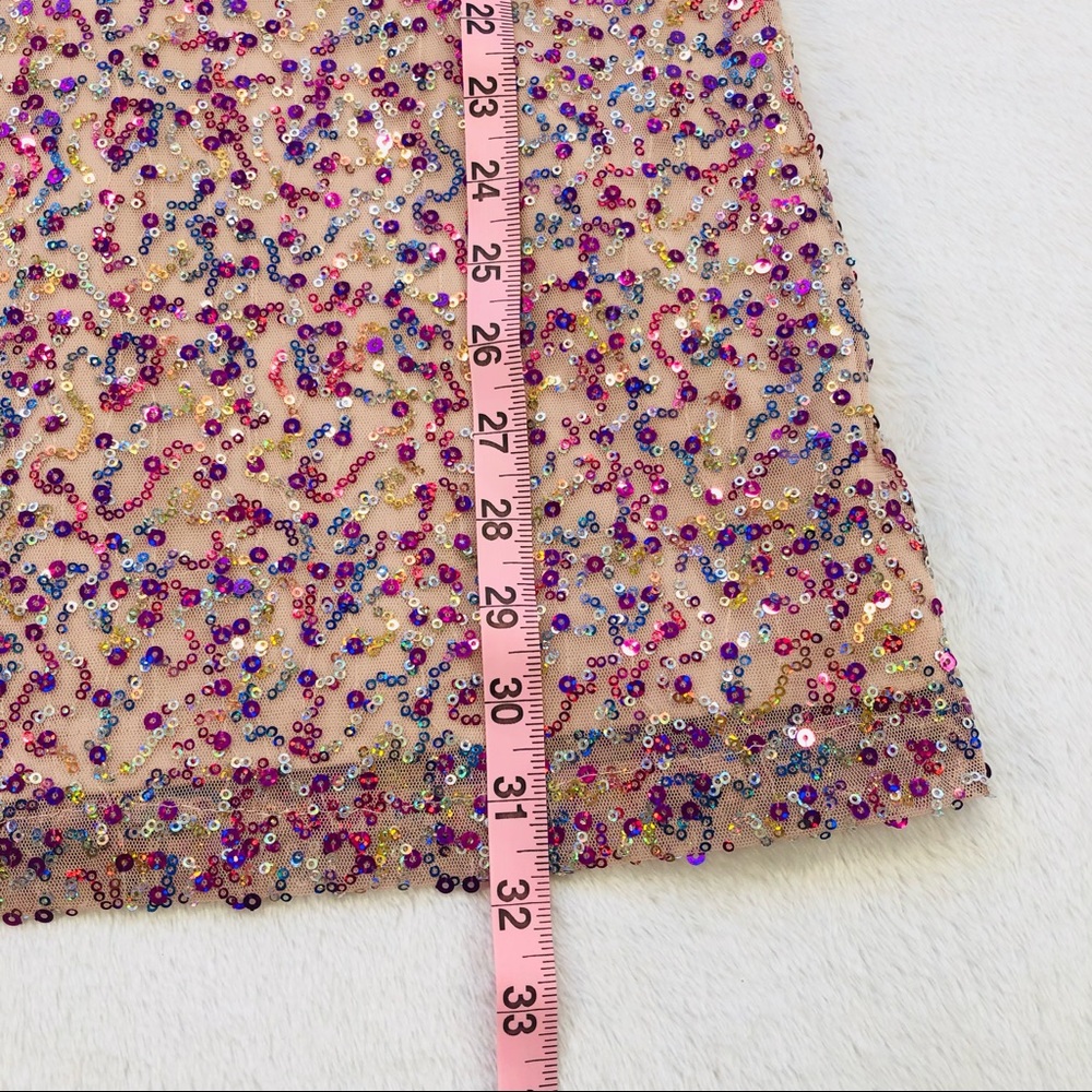 Tweeze Me, Colorful Sequin Mini Dress, Size 5 - Picture 16 of 16
